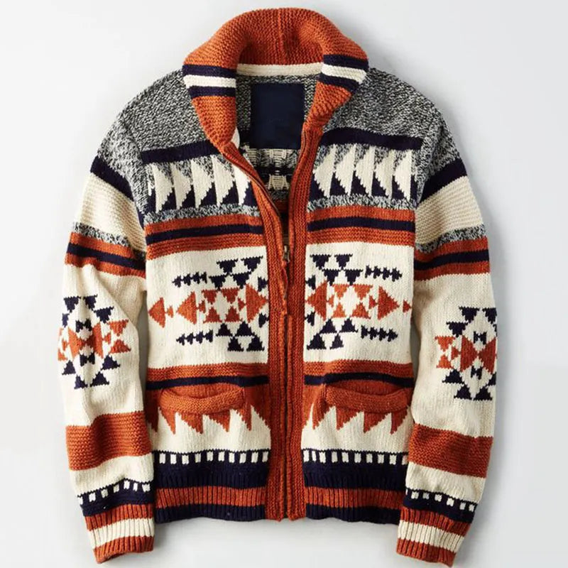 Tribus Tribal Knitted Cardigan