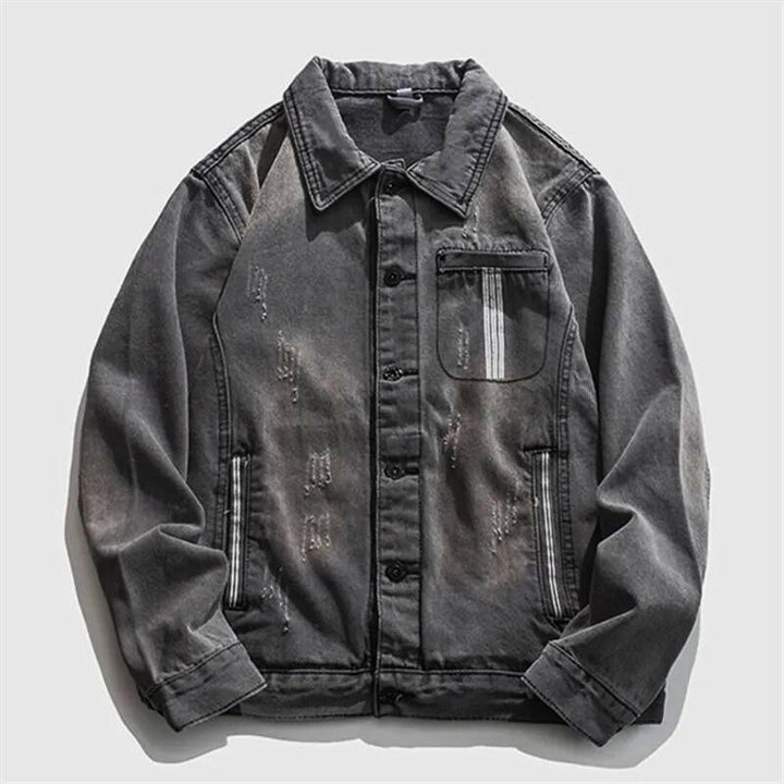 Vespera Distressed Denim Jacket